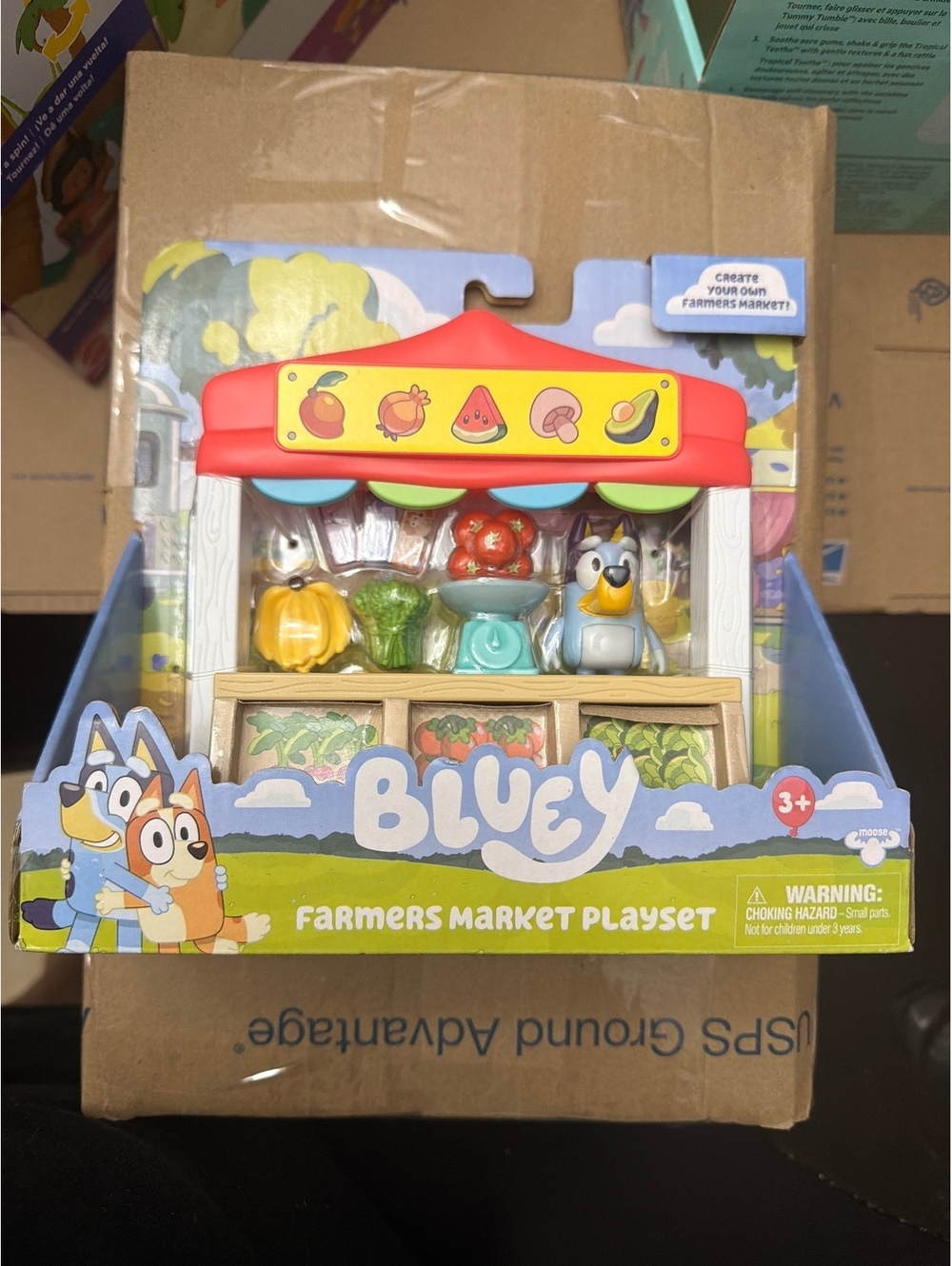 Bluey Farmers Market Playset Toy for Kids 3+